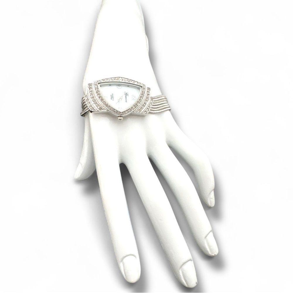 Women's Bracelet Quartz Watch by Genoa Accented with Rhinestones